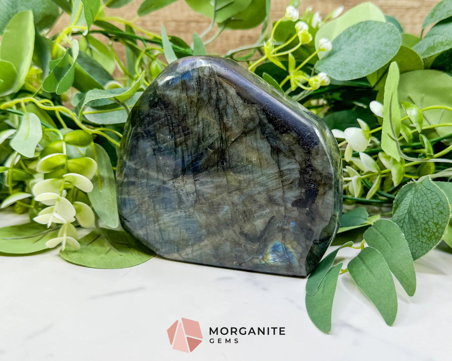 Labradorite Freeform No.9 – 1.37kg Polished Standing Crystal for Intuition Transformation & Energy Shielding