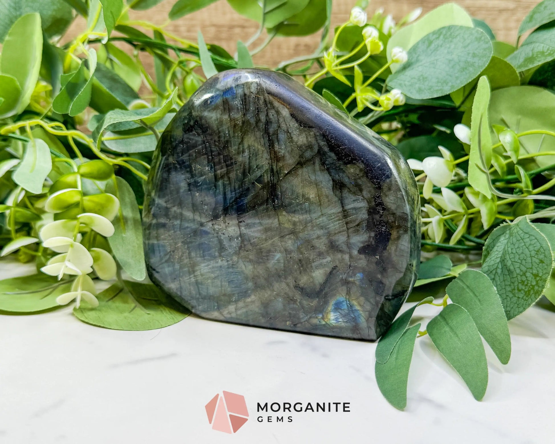 Labradorite Freeform No.9 – 1.37kg Polished Standing Crystal for Intuition Transformation & Energy Shielding