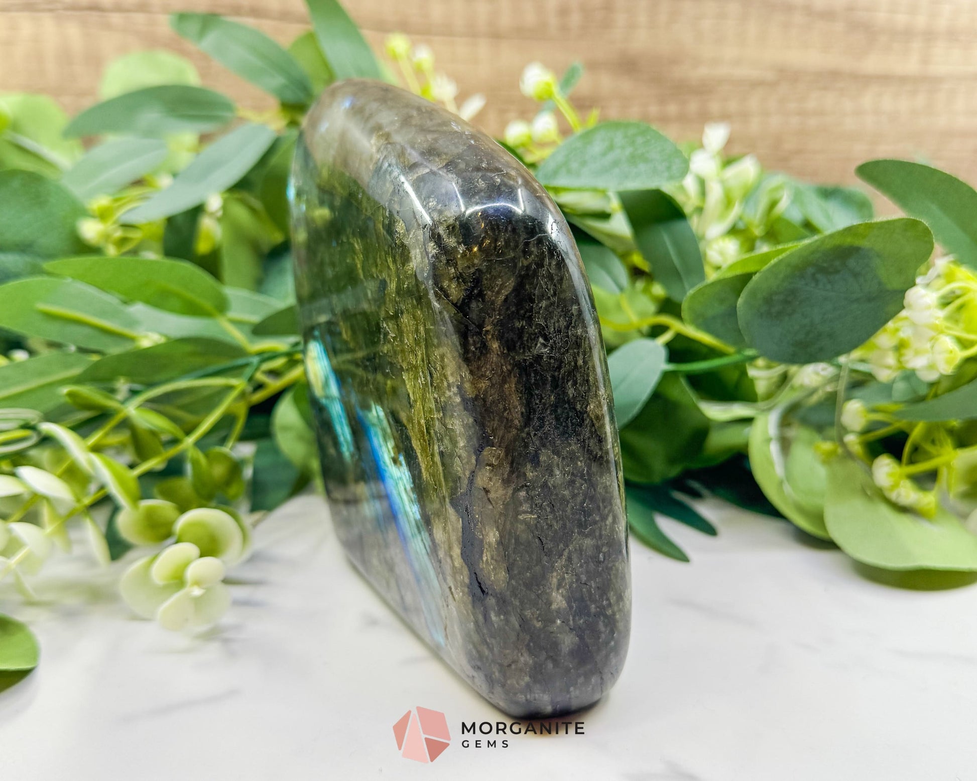 Labradorite Freeform No.9 – 1.37kg Polished Standing Crystal for Intuition Transformation & Energy Shielding