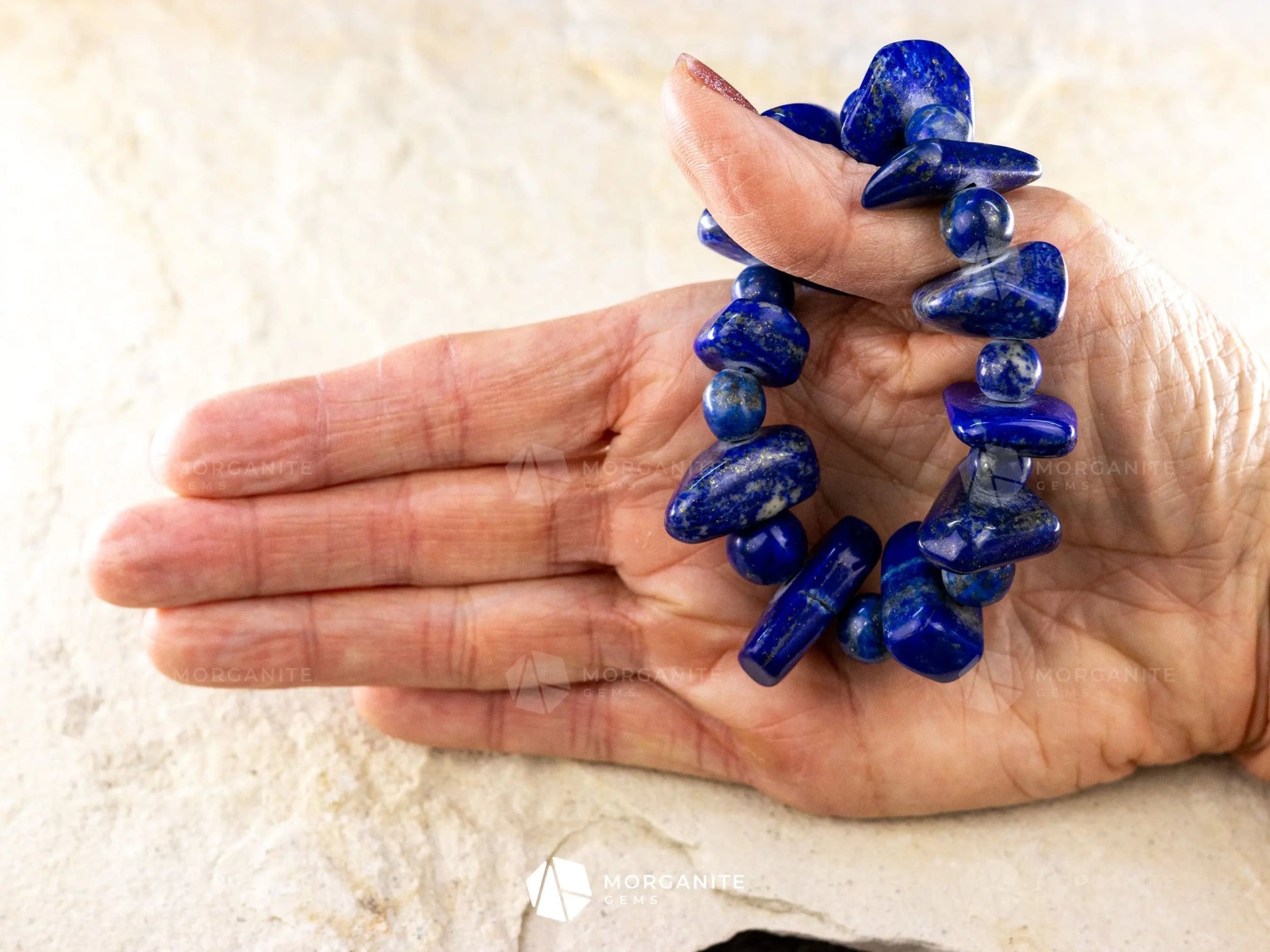 Lapis Lazuli Bracelet-Morganite Gems