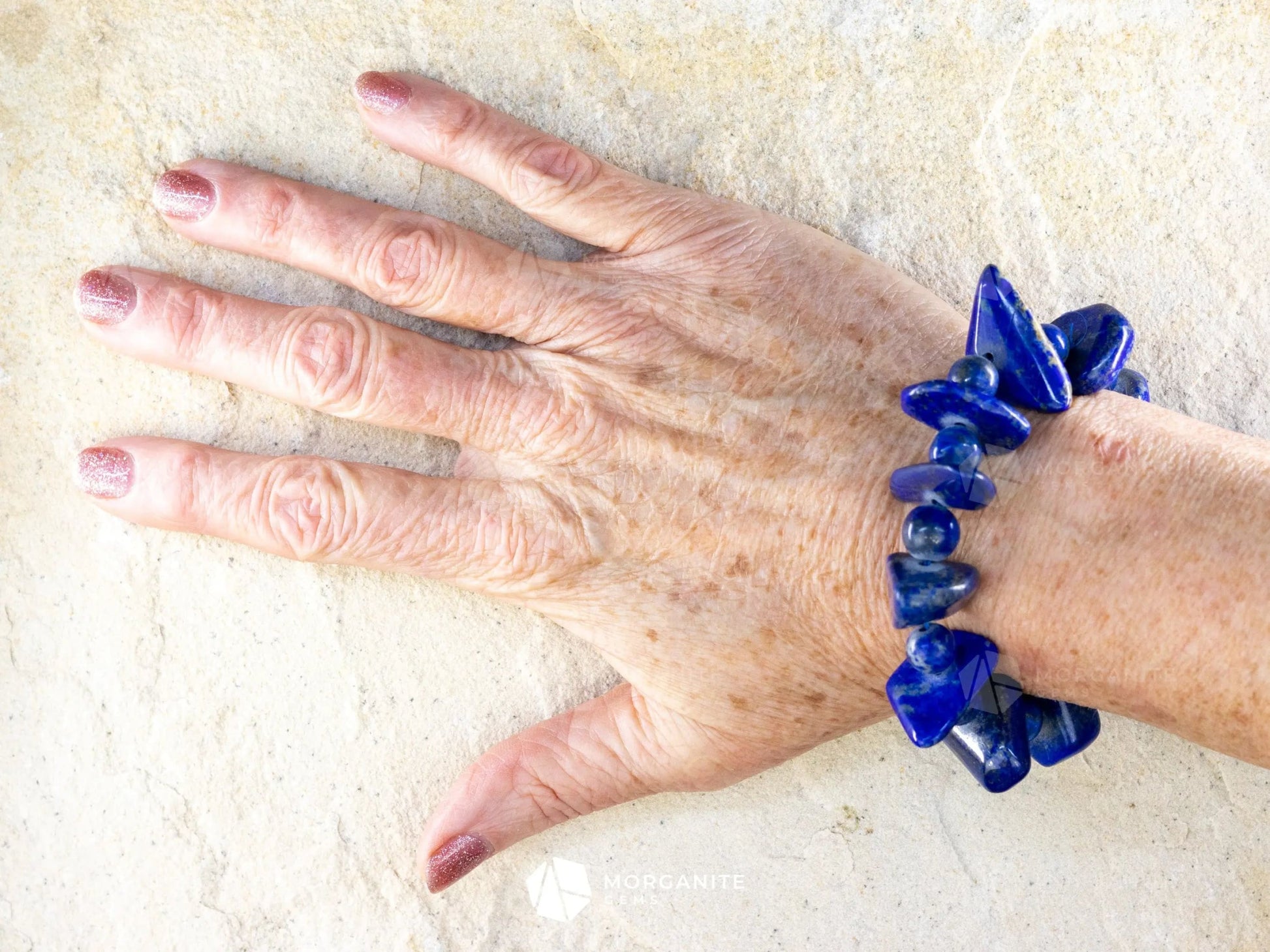 Lapis Lazuli Bracelet-Morganite Gems