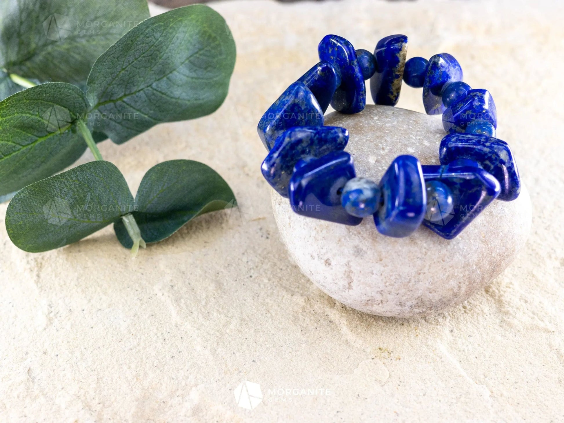 Lapis Lazuli Bracelet-Morganite Gems