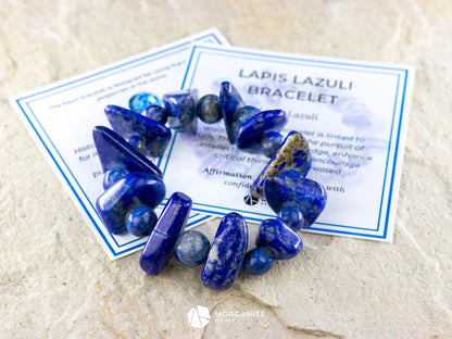 Lapis Lazuli Bracelet-Morganite Gems