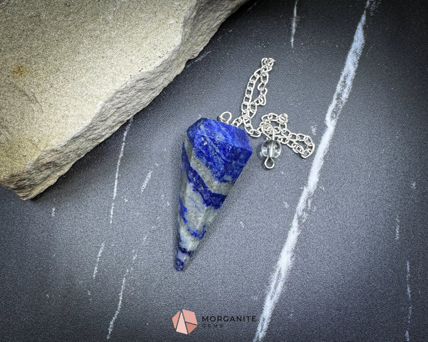 Lapis Lazuli Pendulum for Wisdom & Intuition - Metaphysical Crystals