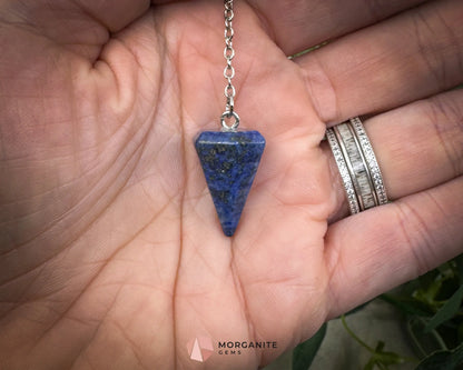 Lapis Lazuli Pendulum for Wisdom & Intuition - Mini - Metaphysical Crystals