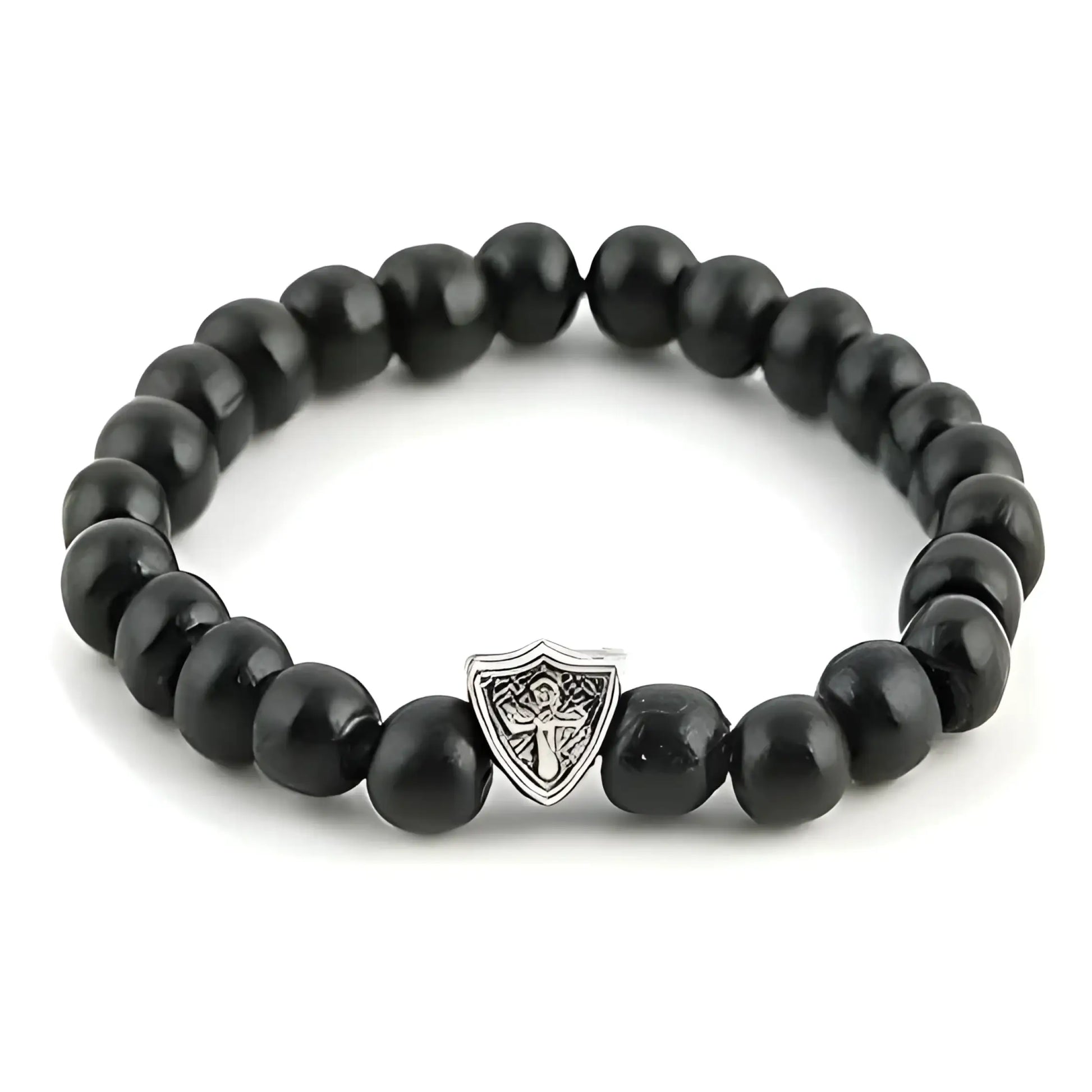 Leather Bracelet-Morganite Gems