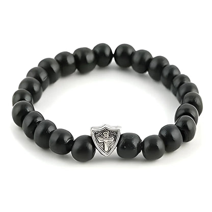 Leather Bracelet-Morganite Gems