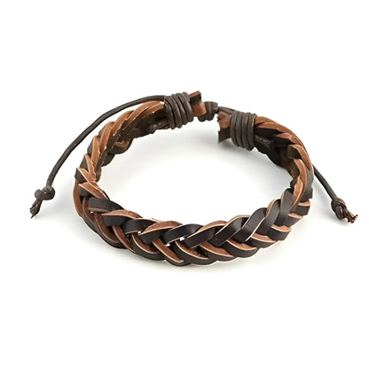 Leather Bracelet-Morganite Gems