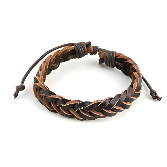 Leather Bracelet-Morganite Gems