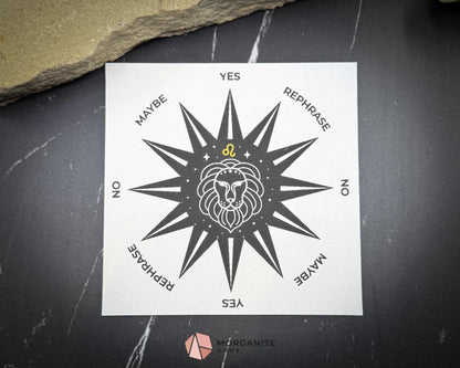 Leo Pendulum Set – Astrology Crystal Divination Kit with Zodiac Mat Gift Box & Confidence-Boosting Energy Tools