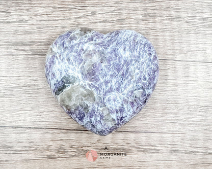 Lepidolite Heart Crystals – Soothing and Calming Stones for Emotional Balance and Stress Relief-Morganite Gems