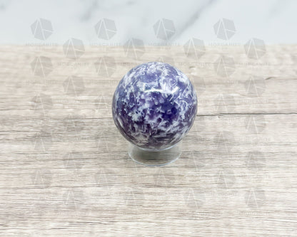 Lepidolite Sphere – 2-Inch 164g Crystal Ball for Peace and Emotional Balance-Morganite Gems