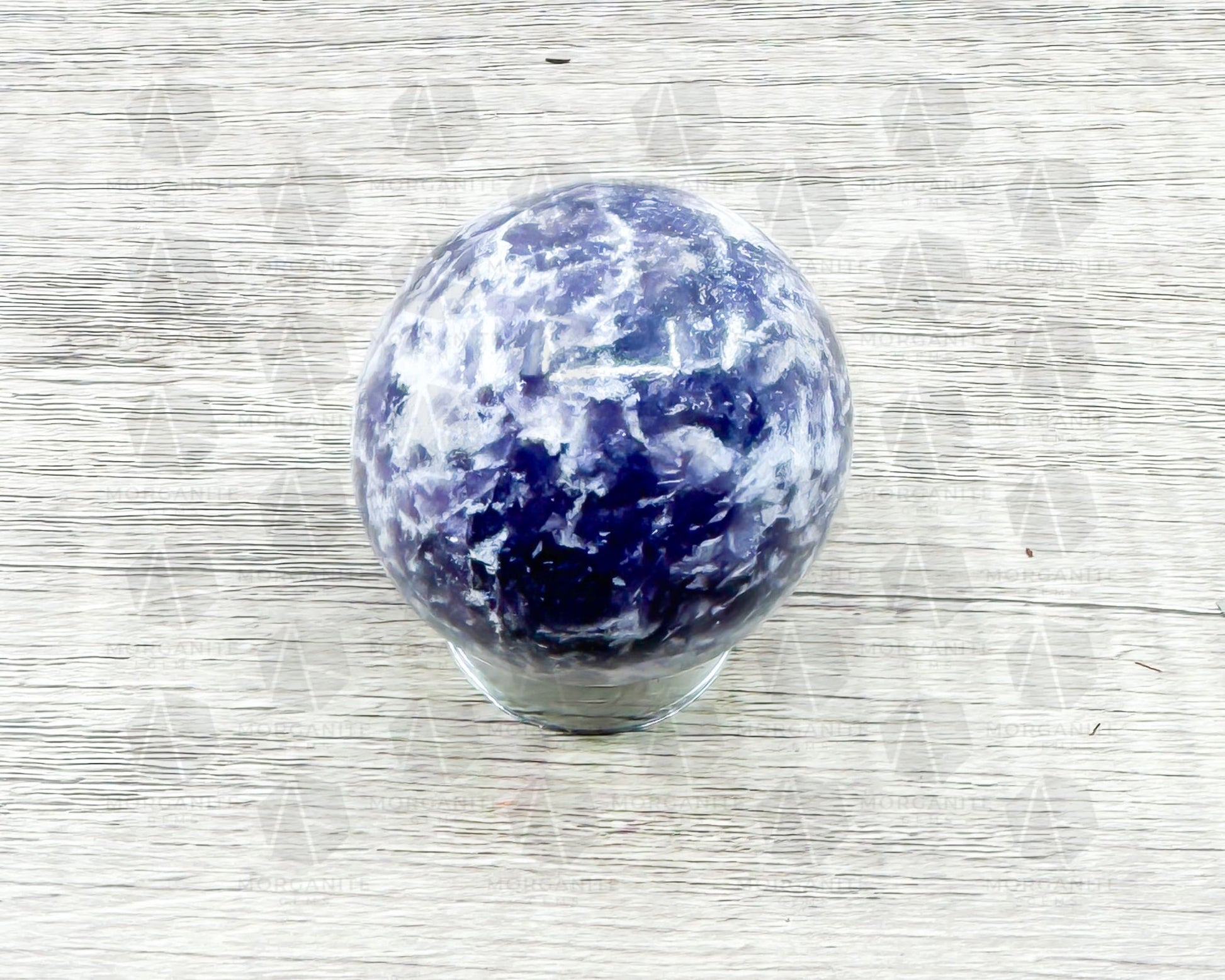 Lepidolite Sphere – 2-Inch 164g Crystal Ball for Peace and Emotional Balance-Morganite Gems