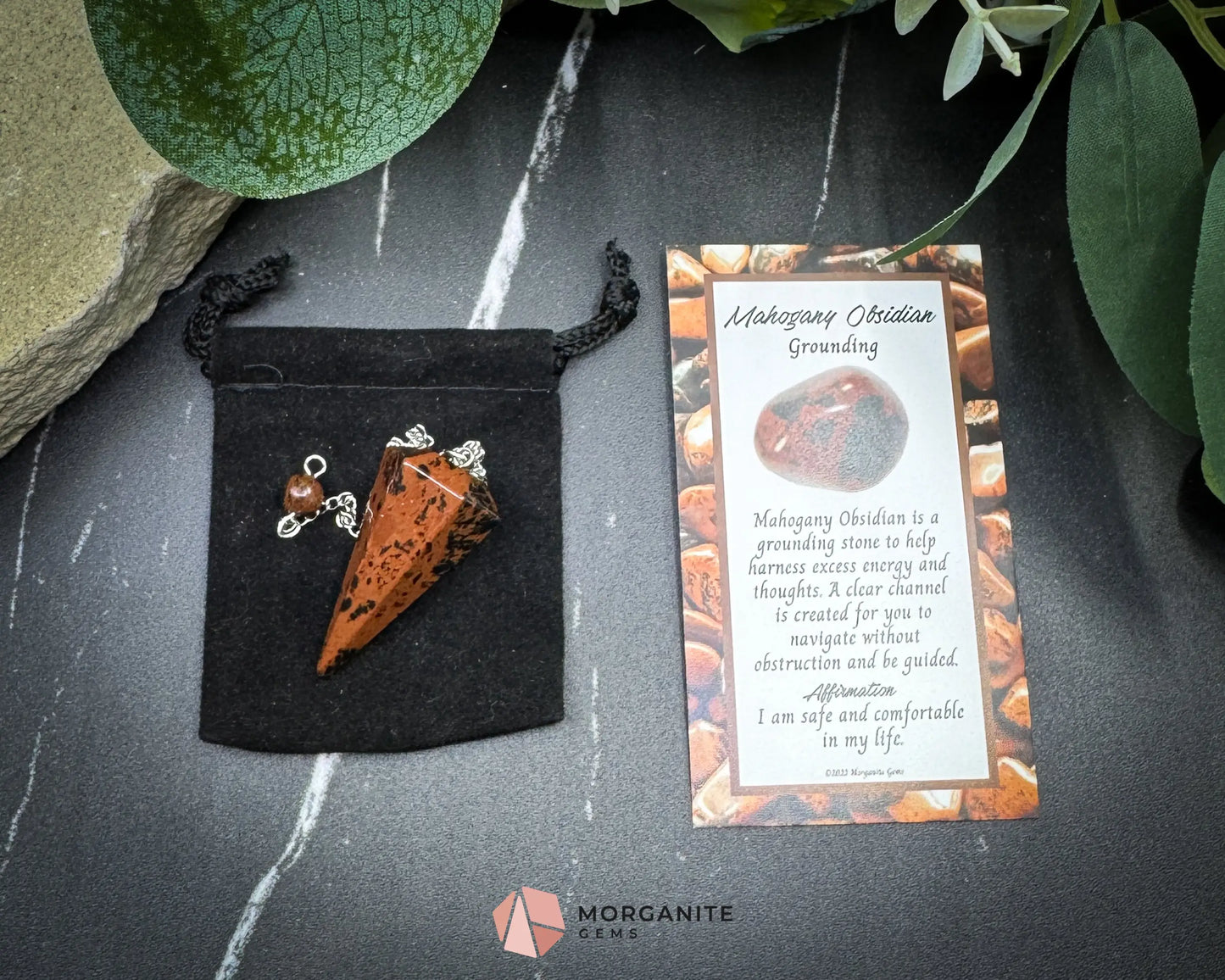 Libra Pendulum Set – Crystal Divination Kit with Zodiac Mat Gift Box & Energy Tools for Balance & Clarity - Mahogany