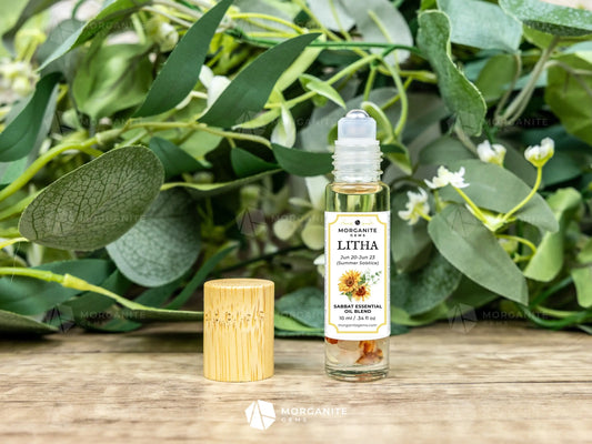 Litha Crystal Infused Roll-On Essential Oil Blend Sabbat - Essential Oil
