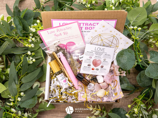 Love Attraction Intention Gift Box-Morganite Gems