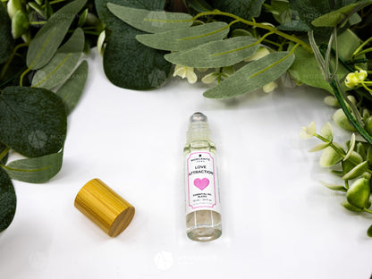 Love Attraction Roll-On Essential Oil Blend-Morganite Gems