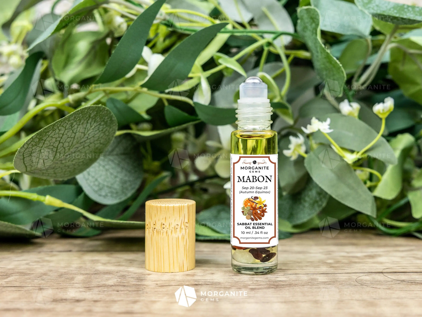 Mabon Crystal Infused Roll-On Essential Oil Blend Sabbat - Essential Oil