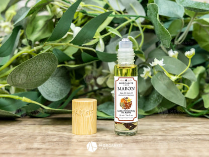 Mabon Crystal Infused Roll-On Essential Oil Blend Sabbat - Essential Oil
