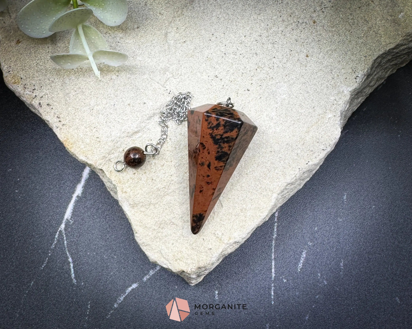 Mahogany Obsidian Pendulum for Grounding & Healing - Metaphysical Crystals