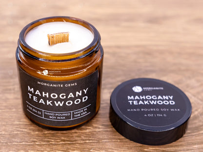 Connoisseur Luxury Candles for Men - Mahogany Teakwood - Container Candles