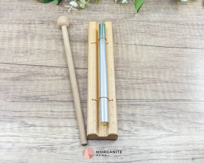 Meditation Hand Chime – Single Double & Triple for Sound Healing & Mindfulness - Single - Altars Shrines & Tools