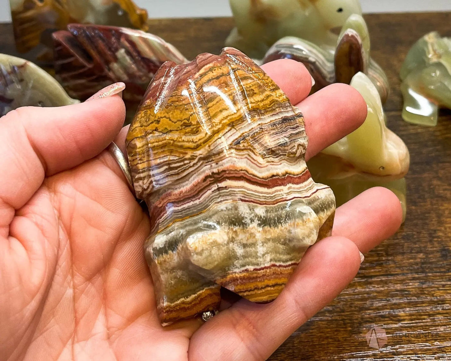 Mexican Onyx Carvings-Morganite Gems