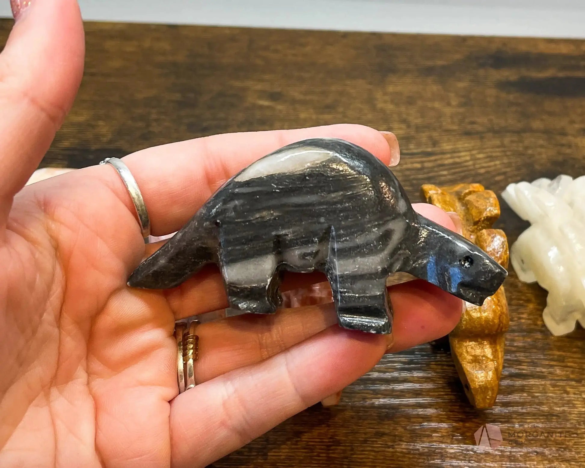 Mexican Onyx Carvings-Morganite Gems