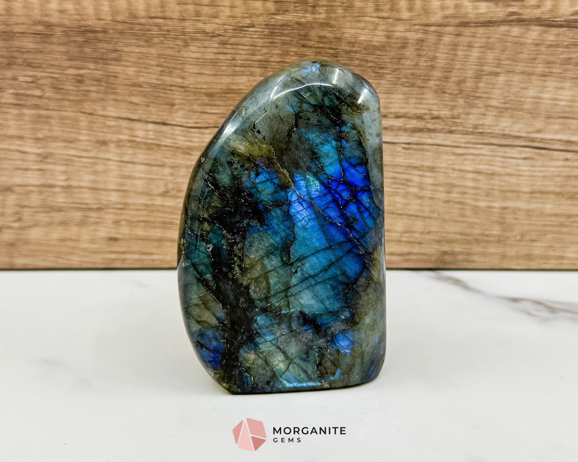 Midnight Electric Labradorite Freeform No. 7 – 0.74 lb High‑Flash Crystal for Transformation & Spiritual Awakening
