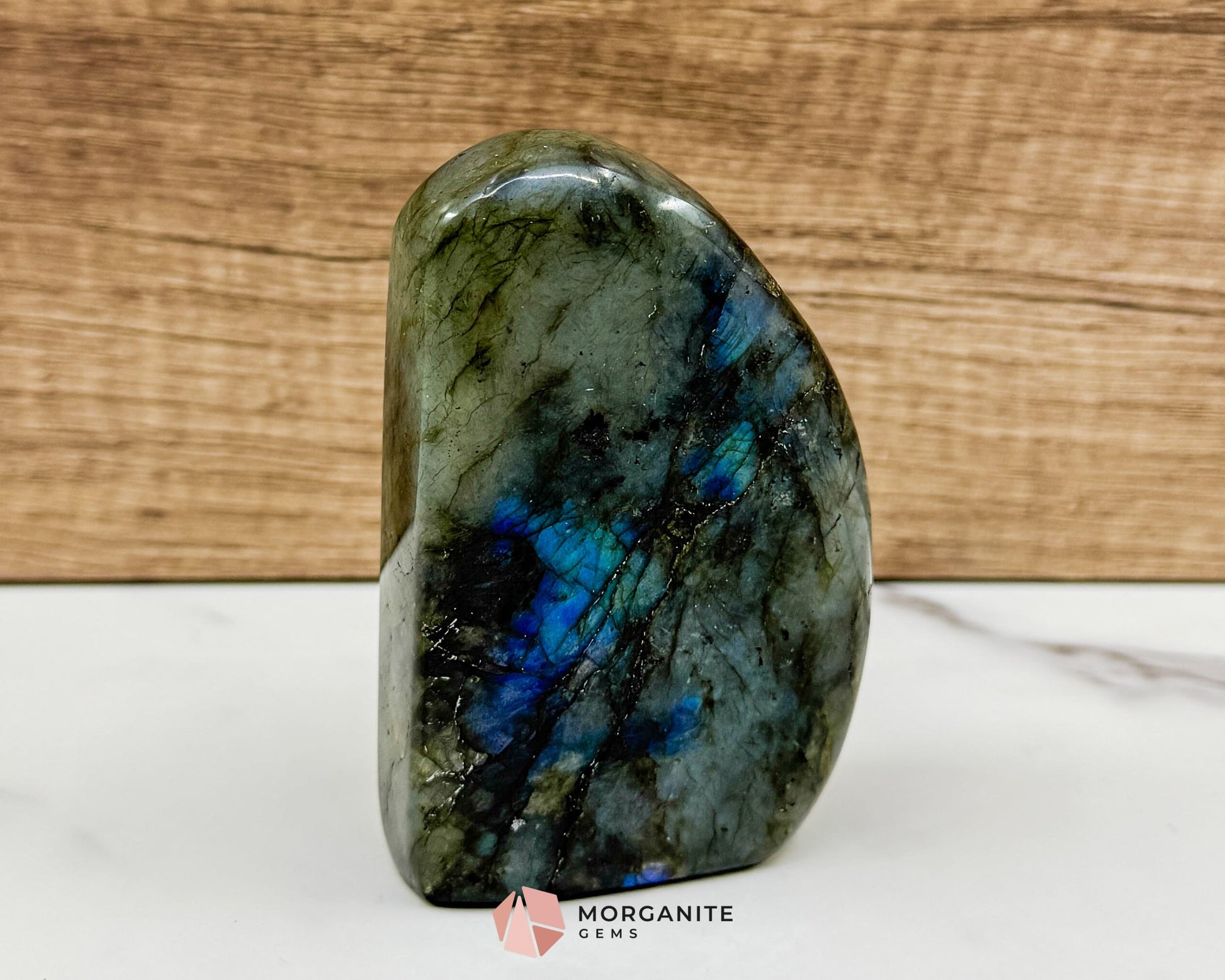 Midnight Electric Labradorite Freeform No. 7 – 0.74 lb High‑Flash Crystal for Transformation & Spiritual Awakening