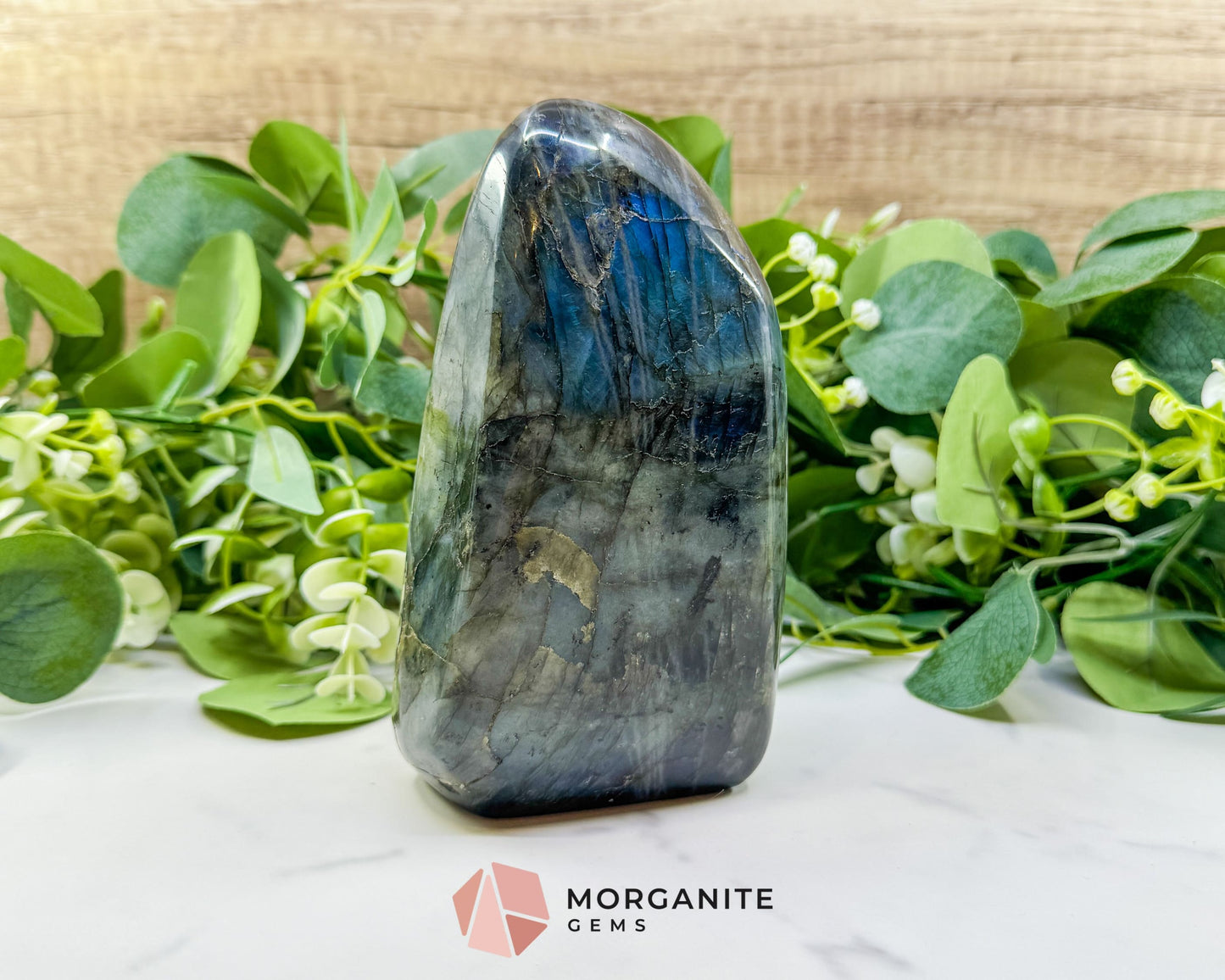 Midnight Electric Labradorite Freeform No. 7 | High‑Flash Crystal for Transformation & Spiritual Awakening