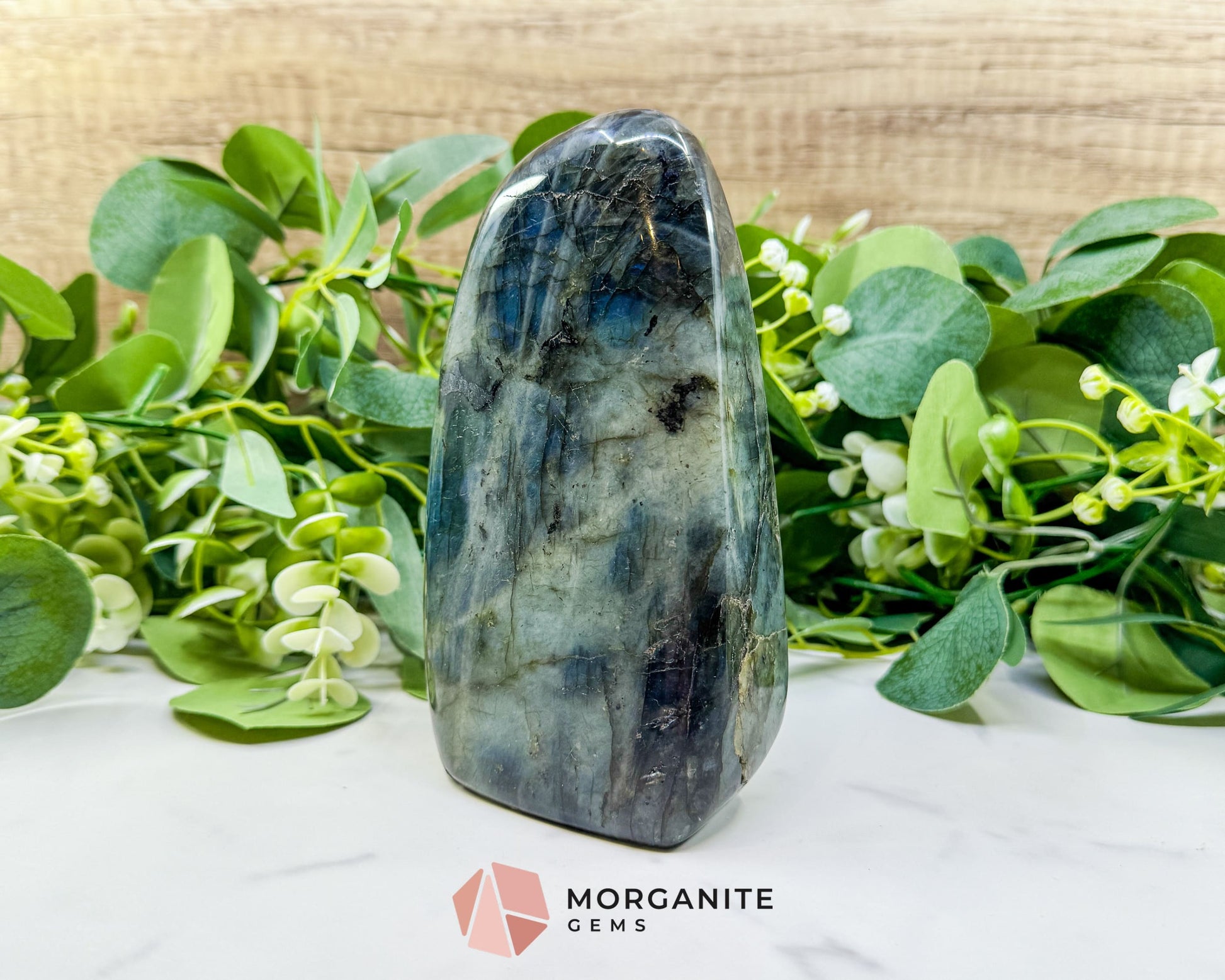 Midnight Electric Labradorite Freeform No. 7 | High‑Flash Crystal for Transformation & Spiritual Awakening