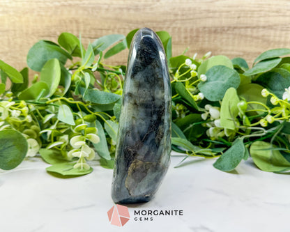 Midnight Electric Labradorite Freeform No. 7 | High‑Flash Crystal for Transformation & Spiritual Awakening