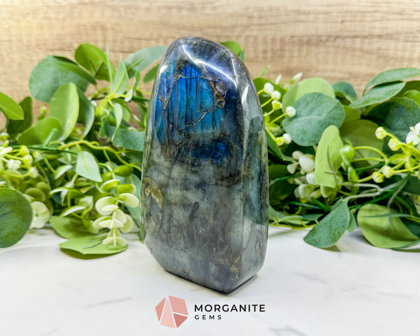 Midnight Electric Labradorite Freeform No. 7 | High‑Flash Crystal for Transformation & Spiritual Awakening