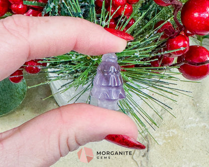 Mini Crystal Christmas Tree Carving (1 inch) - Holiday Metaphysical Decor - Choose from 7 Stones! - Metaphysical