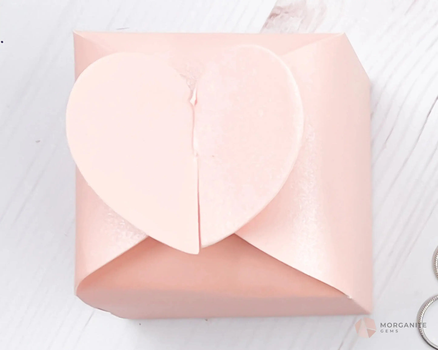 Mini Crystal Heart Valentine Gift Set-Morganite Gems