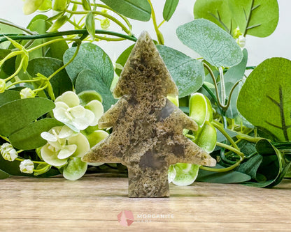 Moss Agate Tree Carving No. 1 | Self-Standing Crystal for Grounding Nature Connection & Healing - Metaphysical Crystals