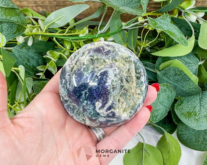 Museum-Grade Grape Agate Sphere No. 5 (72mm) – Massive 15.7oz Botryoidal Chalcedony – Premier Collector Specimen
