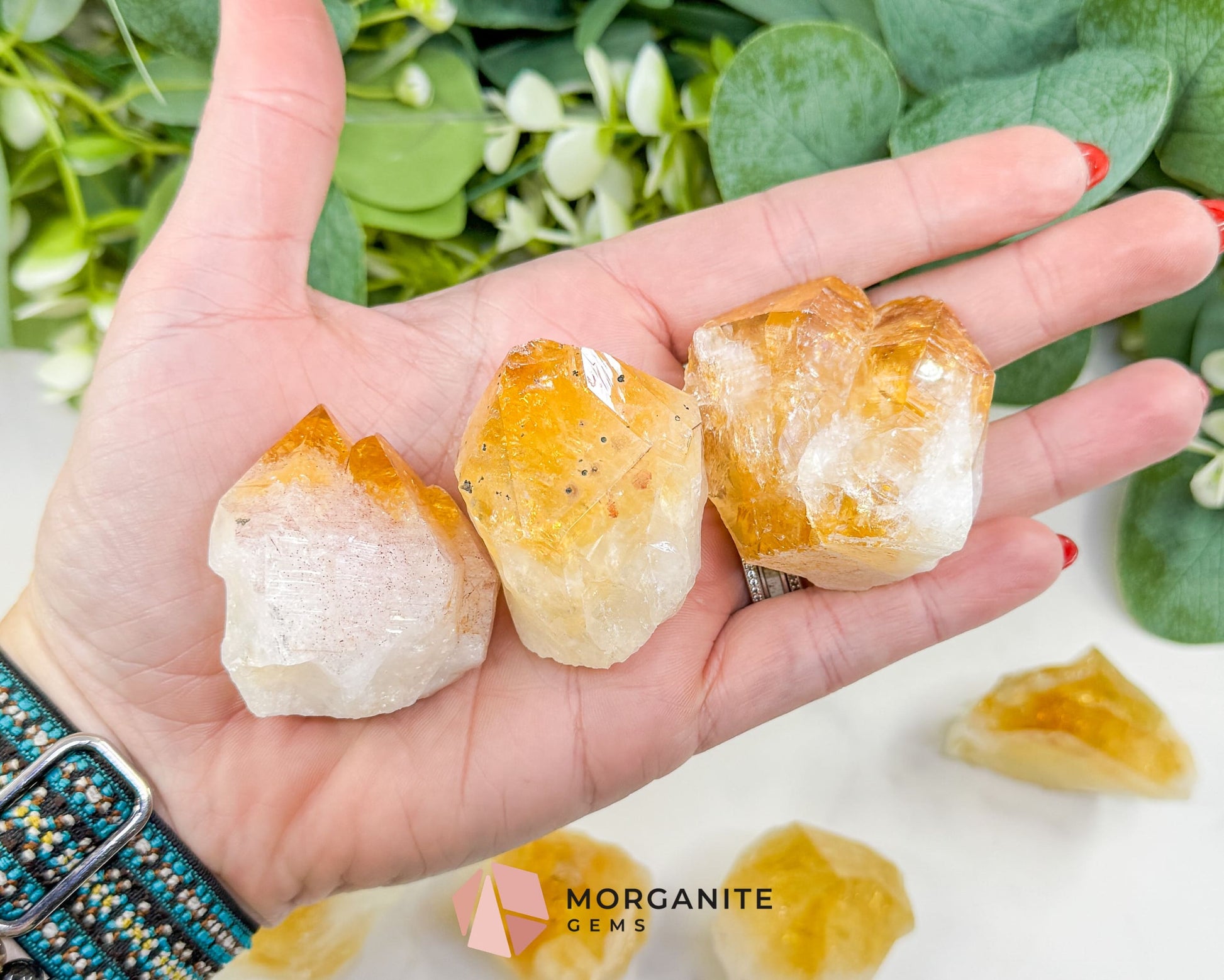 Natural Citrine Standing Point (Extra Quality) – Polished Base Tower for Abundance & Manifestation - Metaphysical