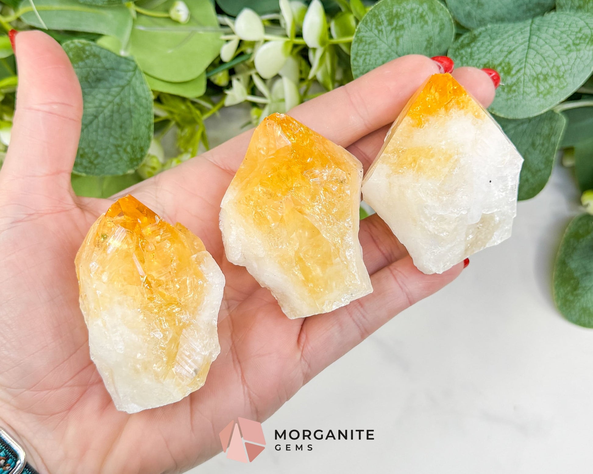 Natural Citrine Standing Point (Extra Quality) – Polished Base Tower for Abundance & Manifestation - Metaphysical