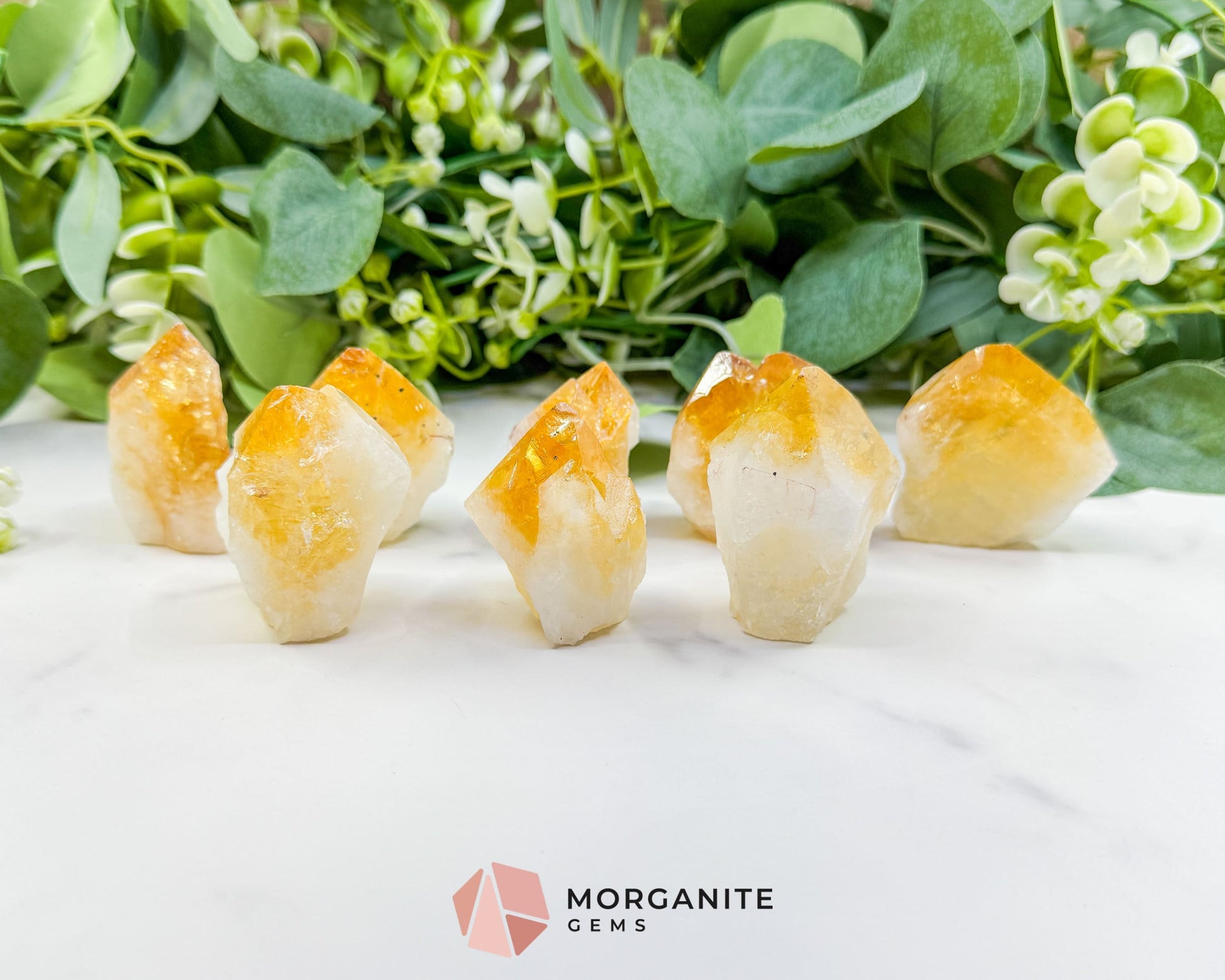 Natural Citrine Standing Point (Extra Quality) – Polished Base Tower for Abundance & Manifestation - Metaphysical