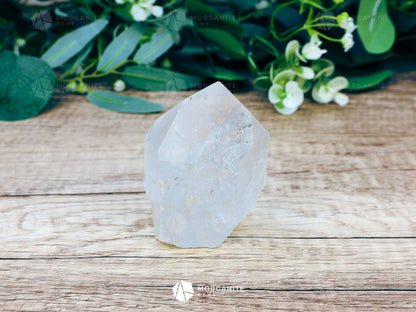 Natural Clear Quartz Tower-Morganite Gems