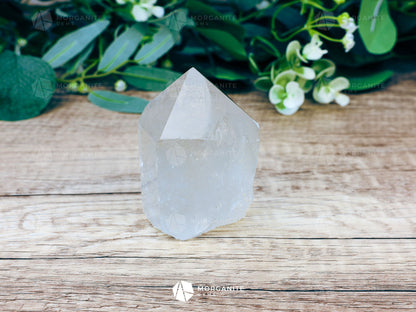 Natural Clear Quartz Tower-Morganite Gems