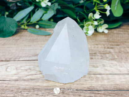 Natural Clear Quartz Tower-Morganite Gems