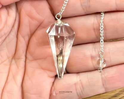 Natural Crystal Pendulum-Morganite Gems