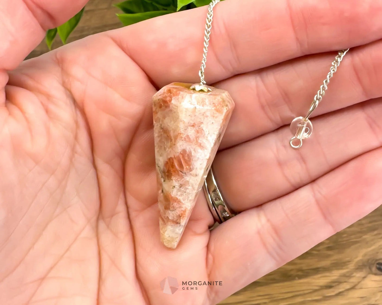 Natural Crystal Pendulum-Morganite Gems