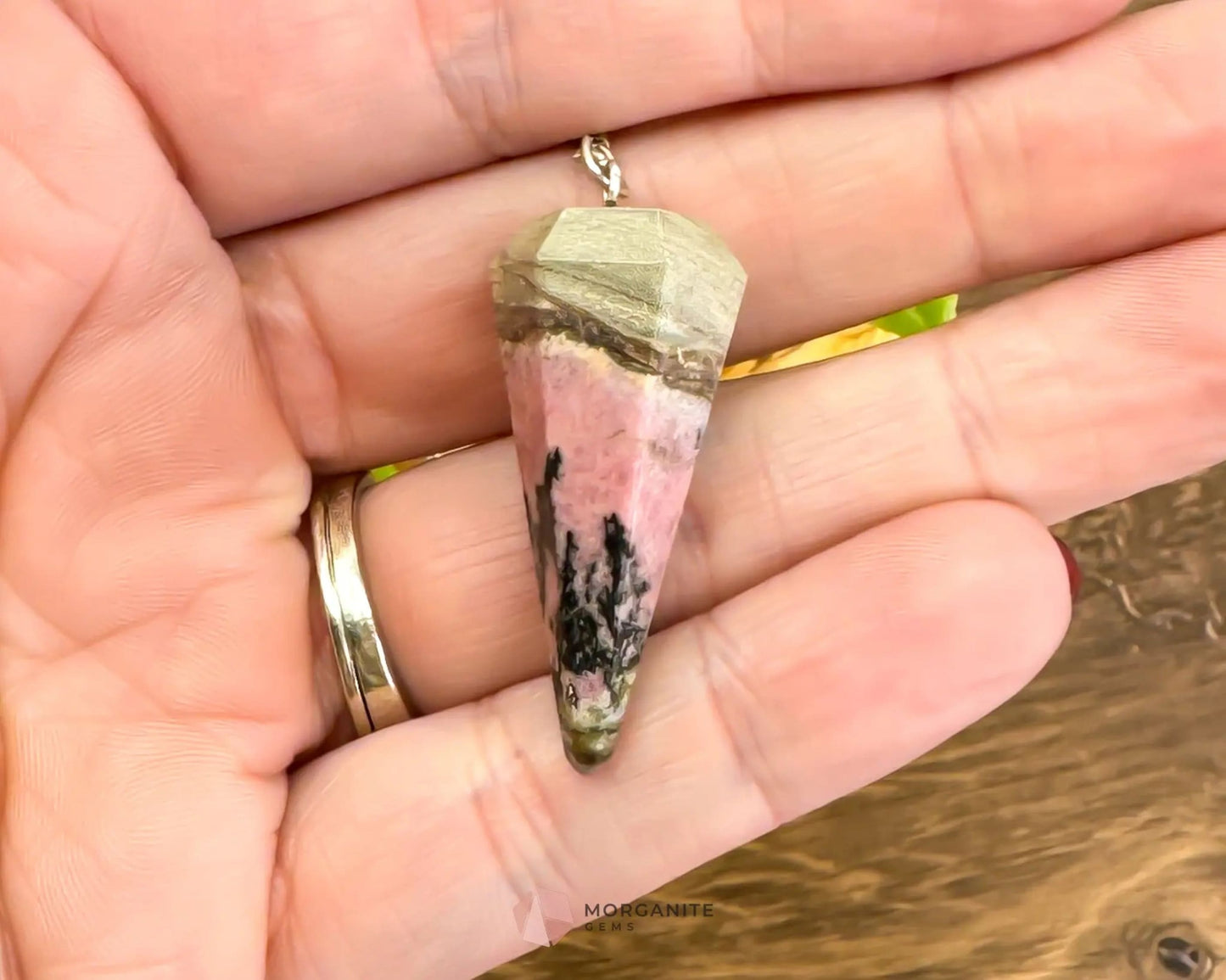 Natural Crystal Pendulum-Morganite Gems