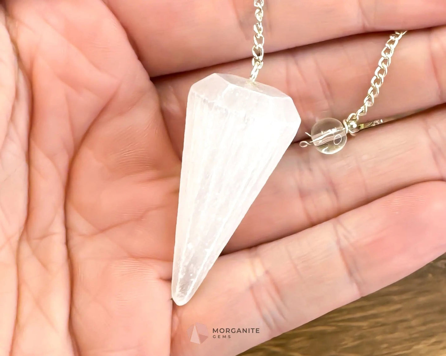 Natural Crystal Pendulum-Morganite Gems