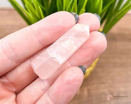 Natural Rose Quartz Towers-Morganite Gems