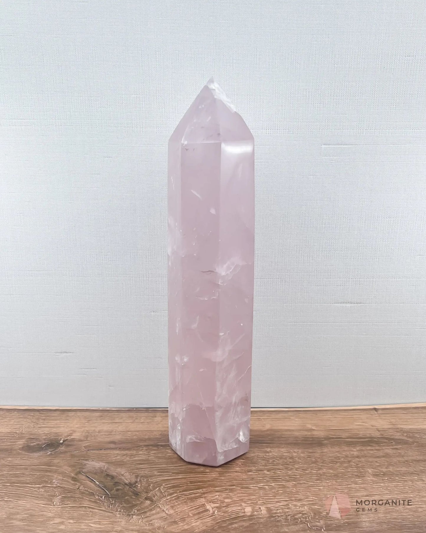 Natural Rose Quartz Towers-Morganite Gems